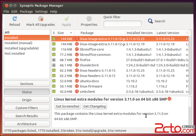 synaptic-sort-installed-packages-by-size