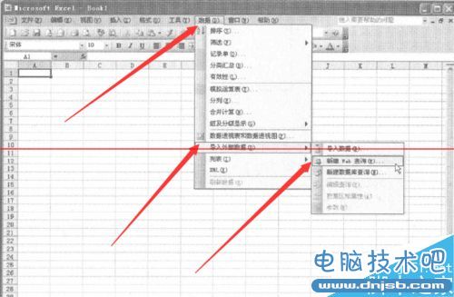 小技巧：把lnternet网页数据导入excel 