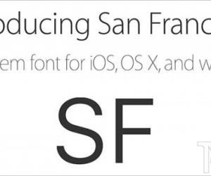 苹果专用字体San Francisco开放下载