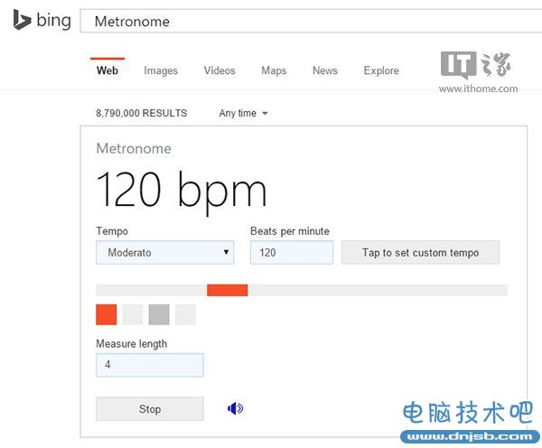 必应搜索爱玩音乐：新增吉他调音器和节拍器功能