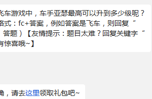 在天天飞车游戏中,车手亚瑟最高可以升到多少级呢?