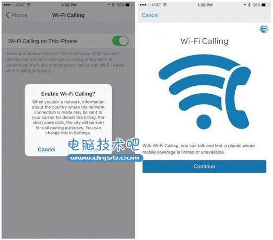 AT&T正式向iOS9用户推出WiFi通话功能