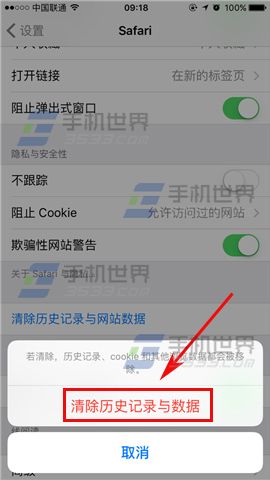 苹果iPhoneSE清除Safari浏览器数据方法