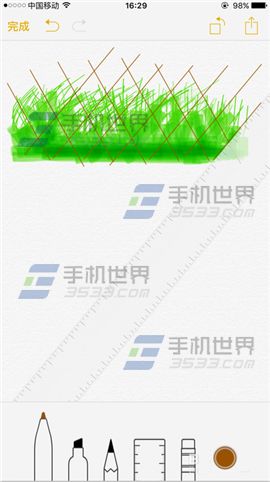 苹果iPhone6sPlus备忘录怎么使用涂鸦