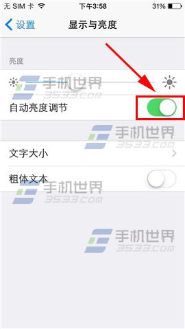 iPhone6Plus自动亮度调节怎么开启