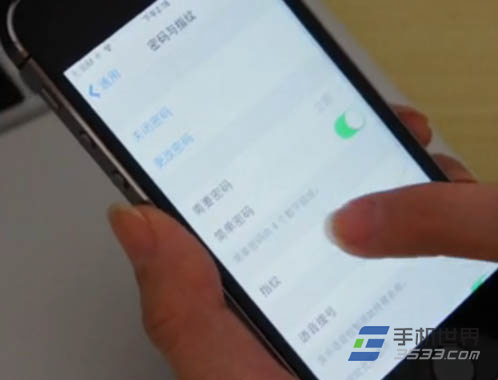 iphone5s怎么设置指纹解锁