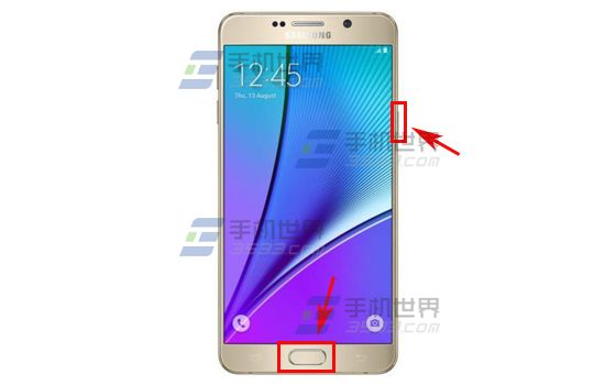 三星Note5快速截图方法