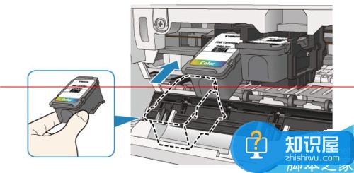 佳能打印机换墨盒图文教程 佳能打印机2800系列该怎么更换墨盒