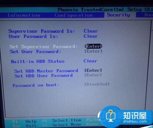 笔记本硬盘HDD User密码password怎么清除？电脑硬盘HDD User密码password清除方法