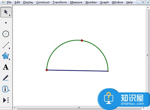 几何画板怎样画半圆   几何画板制作圆台/度量圆半径/度量圆的周长教程