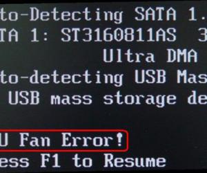 电脑开机屏幕出现CPU fan error是什么原因 电脑开机屏幕出现CPU fan error解决办法