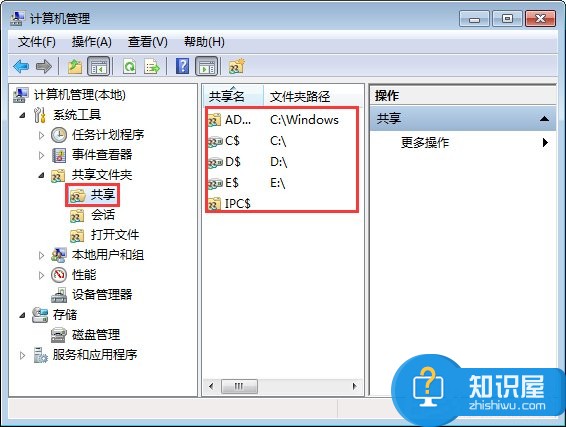 Win7关闭系统默认共享文件夹的操作方法 Win7怎么关闭系统默认共享文件夹