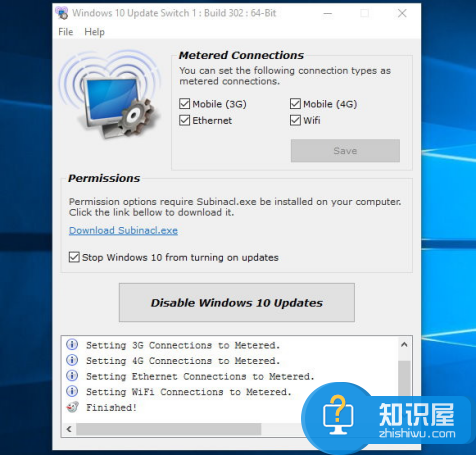 能够自由开关禁止Win10自动更新的Windows 10 Update Switch