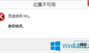 Win8系统硬盘提示参数错误如何解决 解决windows8系统硬盘提示参数错误的方法