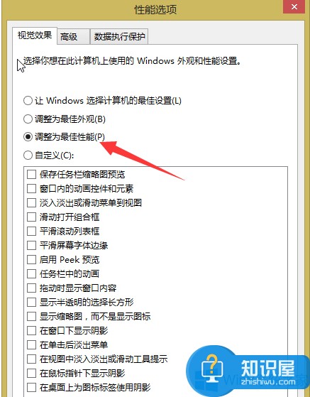 Windows8关闭视觉特效的方法 Windows8怎么关闭视觉特效步骤
