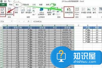 excel2013怎么制作数据透视表 excel2013制作数据透视表的方法