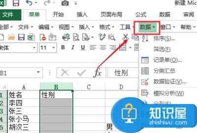 excel2013下拉菜单如何设置 excel2013设置下拉菜单