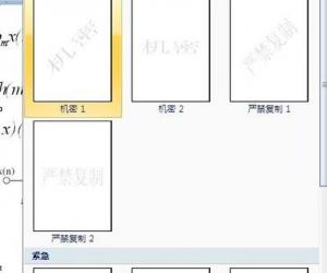 word2007怎么设置水印 word2007设置水印教程