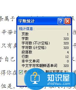 word2007如何使用字数统计 word2007使用字数统计的方法