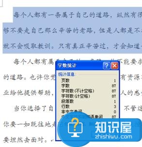 word2007如何使用字数统计 word2007使用字数统计的方法