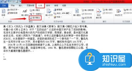 word2010怎么删除尾注横线 word2010删除尾注横线的方法