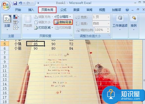 Excel2007如何设置背景图文教程 Excel2007设置漂亮的背景图片的方法