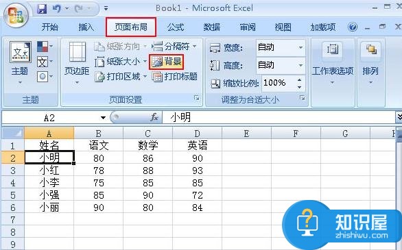 Excel2007如何设置背景图文教程 Excel2007设置漂亮的背景图片的方法