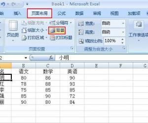 Excel2007如何设置背景图文教程 Excel2007设置漂亮的背景图片的方法