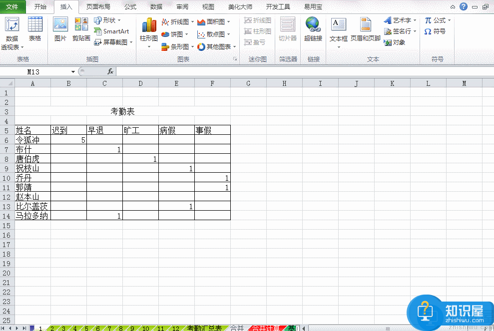 Excel制表过程中需要用到的处理技巧