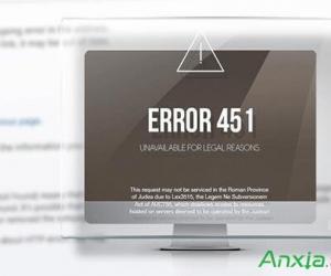 网页打不开提示错误代码error451 电脑网页451错误是什么意思