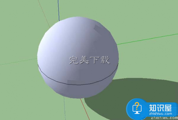 用sketchup软件绘制球体模型的详细步骤