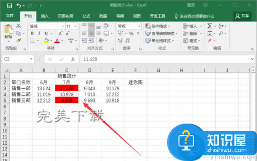 Excel2016中突出数据最大值和最小值的方法详解