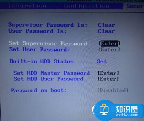 笔记本硬盘HDD User密码password怎么清除？电脑硬盘HDD User密码password清除方法