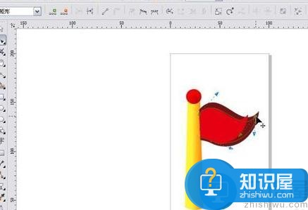 coreldraw怎么画旗帜？cdr如何制作旗帜？