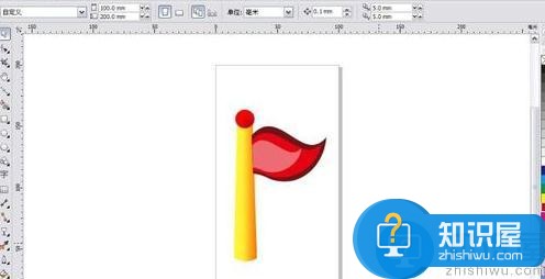 coreldraw怎么画旗帜？cdr如何制作旗帜？