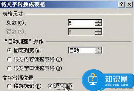 word2007文档如何把文字转换为表格？