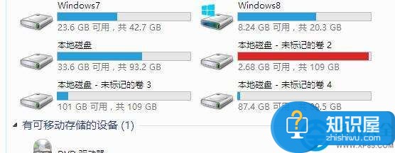 win7电脑中的磁盘都变成了未标记卷怎么办 win7磁盘名称不显示变成未标记卷