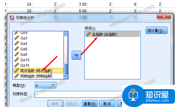 启用SPSS信度分析功能，分析调查数据可信度