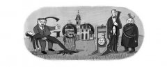 谷歌涂鸦庆祝美漫画家查尔斯·亚当斯百年诞辰