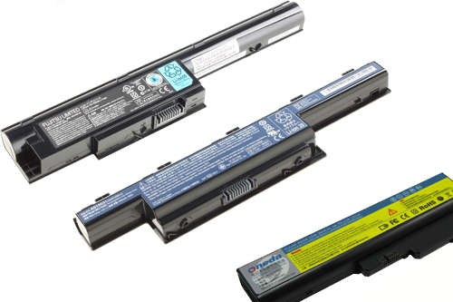 ▲不同厂商设计的笔记本电池外观各不相同
