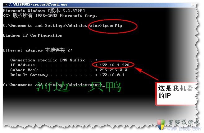 键入指令判断网卡或MODEM工作情况