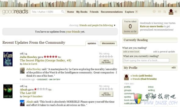 与国内的豆瓣类似，Goodreads是一个社交阅读平台