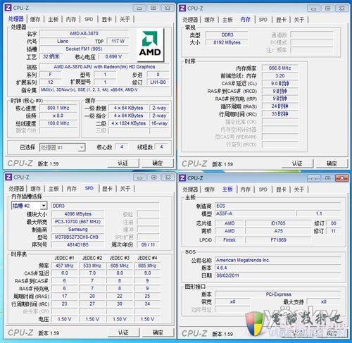 基础性能测试说明 高频内存对APU影响有多大