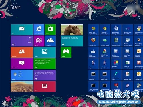 Win8的开始屏幕支持更改背景图案吗