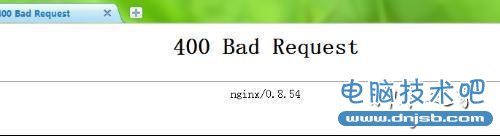 网页显示400 bad request