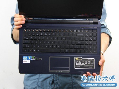 神舟 精盾 K580S蓝色 键盘面图 