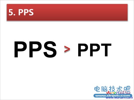 PPS格式好于PPT格式