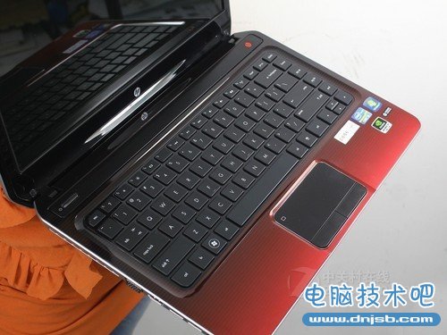 惠普 dv4红色 键盘面图 