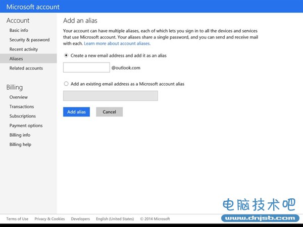 Microsoft_Account_Alias_Page_wpcentral_2