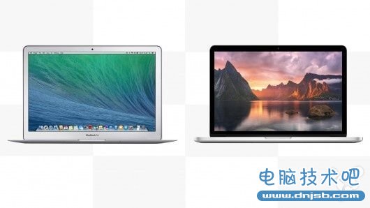 2014款MacBook Air同带Retina屏Macbook Pro比较